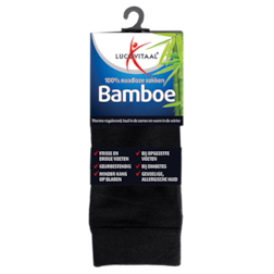 Lucovitaal Bamboe Sokken Zwart 43-46