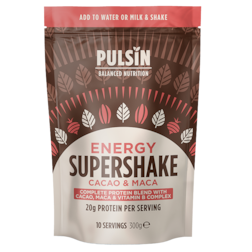 Pulsin Supershake Energy Blend Cacao et Maca (300g)
