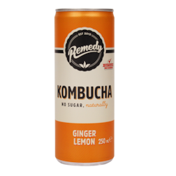 Remedy Kombucha Ginger Lemon (250ml)