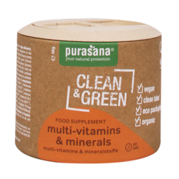 Purasana Clean & Green Multi-Vitamine & Mineralen  (60 Capsules)