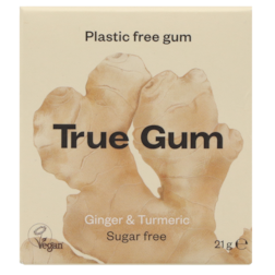 True Gum Ginger & Turmeric Kauwgom