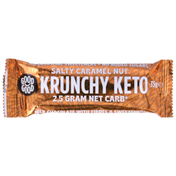 Good Good Krunchy Keto Bar Salty Caramel Nut - 35g