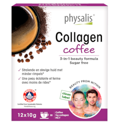 Physalis Café au collagène 3-en-1 formule beauté (12 x 10 g)