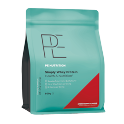 2e product 50% korting | PE Nutrition Simply Whey Protein Strawberry (600gr)