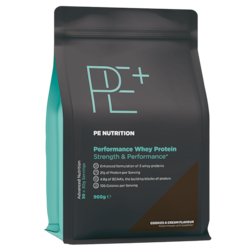 2e product 50% korting | PE Nutrition Performance Whey Protein Cookies & Cream (900gr)