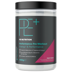 PE Nutrition Performance Pre-Workout Fruit Punch - 440g