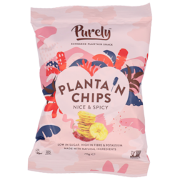 Purely Chips de Bananes Plantain au Épices - 75 g