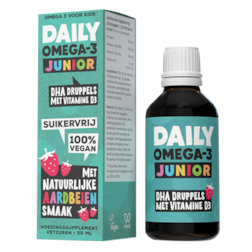 2e product 50% korting | Daily Supplements Daily Omega-3 Junior met DHA en vitamine D3 (50ml)