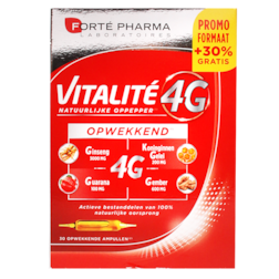 Forte Pharma Vitalite 4G Opwekkend (30 Ampullen)