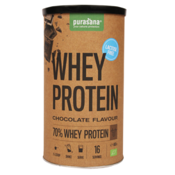Purasana Whey Protein Chocolate Lactosevrij (400gr)