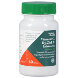 Holland & Barrett Vitamine C, D3, Zink en Echinacea (60 Tabletten)
