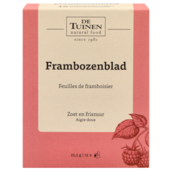 De Tuinen Thee Frambozenblad - 15 theezakjes
