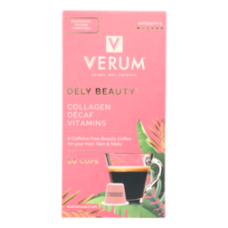 2e product 50% korting | Verum Dély Beauty Décaf Collagen Koffie (10 cups)