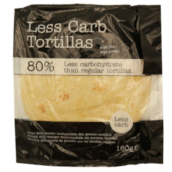 Smaakt Less Carb Tortillas (4 stuks van 40gr) (vervanger atkins)