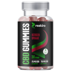 Reakiro CBD Gummies Cherry 25MG CBD (30 gummies)