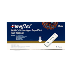 Flowflex SARS CoV-2 Antigen Rapid Test 5 Pack (5 Corona Covid Zelftesten)