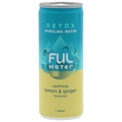 FUL Sparkling Spirulina Drink Lemon Ginger - 250ml