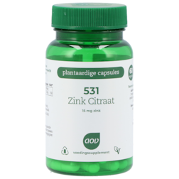 AOV 531 Zink Citraat 15 mg - 60 Capsules