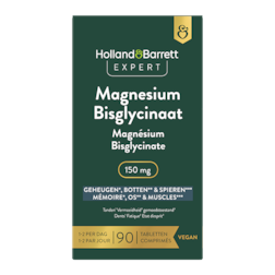 1+1 gratis | Holland & Barrett Expert Magnesium Bisglycinaat 150mg - 90 tabletten