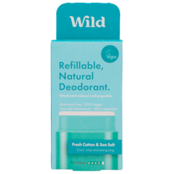 Wild Deodorant Fresh Cotton & Sea Salt - 40g