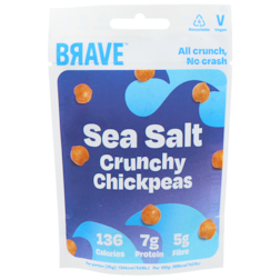 2e product 50% korting | BRAVE Crunchy Chickpeas Sea Salt - 35g