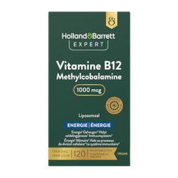 Holland & Barrett Expert Vitamine B12 Methylcobalamine 1000mcg Liposomaal – 120 kauwtabletten