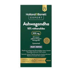 1+1 gratis | Holland & Barrett Expert Ashwagandha 10% withanolides 500mg Liposomaal - 60 capsules