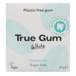 True Gum White Menthe Poivrée sans Sucre - 21g