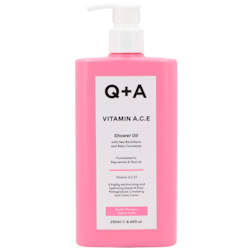 Q+A Vitamin A.C.E Cleansing Shower Oil - 250ml