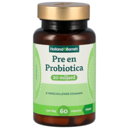 Holland & Barrett Pre en Probiotica 20 Miljard - 60 capsules