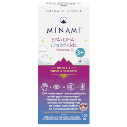 MINAMI Omega-3 EPA + DHA Liquid Kids + Vitamine D3 - 100 ml