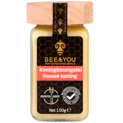 BEE&YOU Koninginnengelei Rauwe Honing - 190g