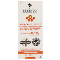 BEE&YOU Propolis Extract 30% met Vitamine D3 + K2 - 30ml