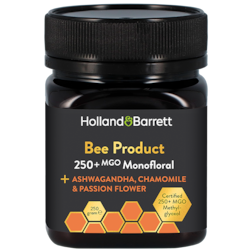 1+1 gratis | Holland & Barrett Bee Product 250 MGO + Ashwagandha, Kamille & Passievrucht - 250g