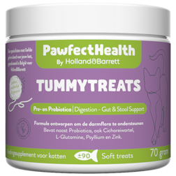 1+1 gratis | Holland & Barrett PawfectHealth Tummytreats Pre- en Probiotica Kat - 90 soft treats