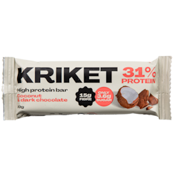KRIKET Barre Protéinée Noix de Coco et Chocolat Noir - 50g