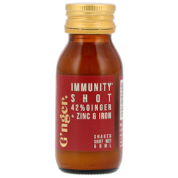 G’nger Immunity Shot 42% Gembersap + Zink & IJzer - 60ml