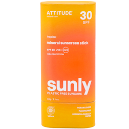 Attitude Sunly Bâton Solaire Minéral SPF30 Tropical - 60g
