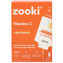 Gratis puzzelmagazine vanaf €35 | Zooki Vitamine C Vloeibare Sachets – 14 Sachets