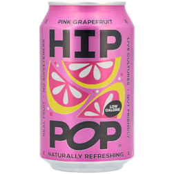 Hip Pop Living Soda Pink Grapefruit - 330ml
