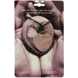 Steengoed Krtdubbel Hart Roze Kwarts steengoed kopen in de aanbieding