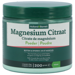 Magnesiumcitraat Poeder 200 Gr Kopen Bij Holland Barrett