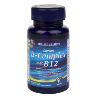 Holland & Barrett Vitamine B-Complex + B12 (90 Tabletten)