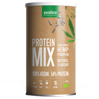 Purasana Vegan Protein Hennep - Pompoen & Zonnebloem Bio (400gr)