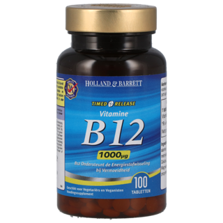 Holland & Barrett Vitamine B12 Timed Release, 1000mcg (100 Tabletten)