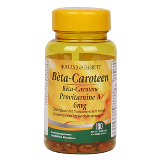 Holland & Barrett Bèta-Caroteen 6mg 100 Capsules