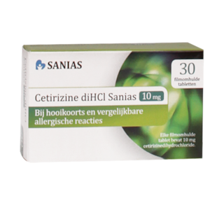 Sanias Cetirizine diHCI, 10mg (30 Tabletten)
