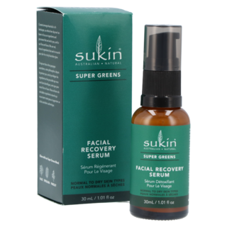 Sukin Super Greens Facial Recovery Serum - 30ml