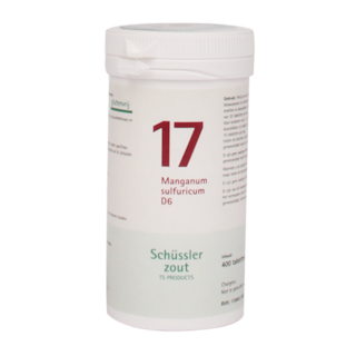 Schüssler Zout 17 Manganum Sulfuricum D6 (400 Tabletten)