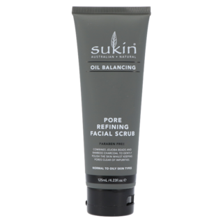 Sukin Oil Balancing Pore Refining Facial Scrub + Charcoal